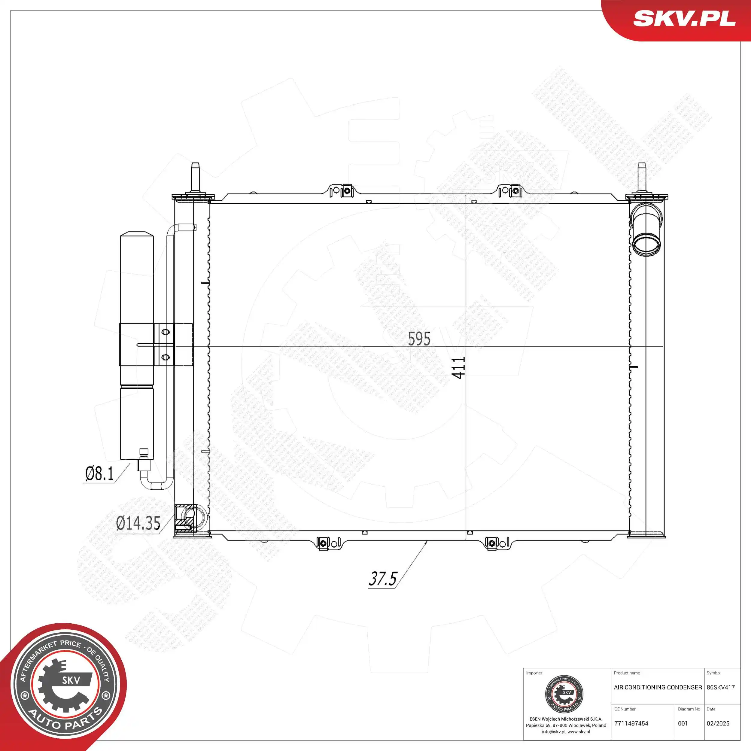 Condenser, air conditioning